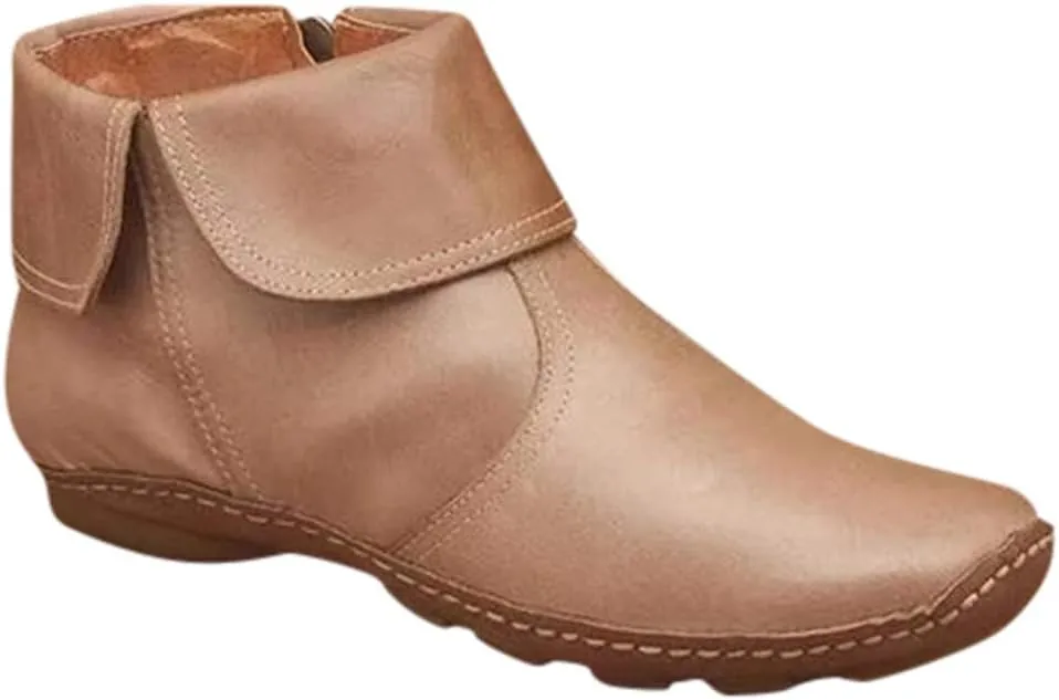 SBGMoSJ Ankle Boots Wedge Heel Ankle Boots Black Wedge Heel Booties Casual Shoes for Women Womens Ankle Boots Wedge Brown Comfortable Wide Fit Black Booties Women's Wide Width Cowboy Ankle Boots