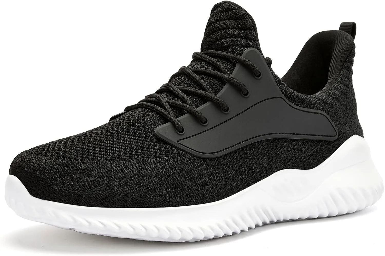 SDolphin Walking Shoes for Mens Sneakers - Slip on Athletic Running Tennis Shoes Comfortable Memory Foam Workout Gym Jogging Indoor Outdoor Lightweight Breathable Casual Sneakers