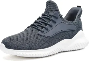 SDolphin Walking Shoes for Mens Sneakers - Slip on Athletic Running Tennis Shoes Comfortable Memory Foam Workout Gym Jogging Indoor Outdoor Lightweight Breathable Casual Sneakers