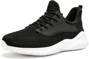 SDolphin Walking Shoes for Mens Sneakers - Slip on Athletic Running Tennis Shoes Comfortable Memory Foam Workout Gym Jogging Indoor Outdoor Lightweight Breathable Casual Sneakers