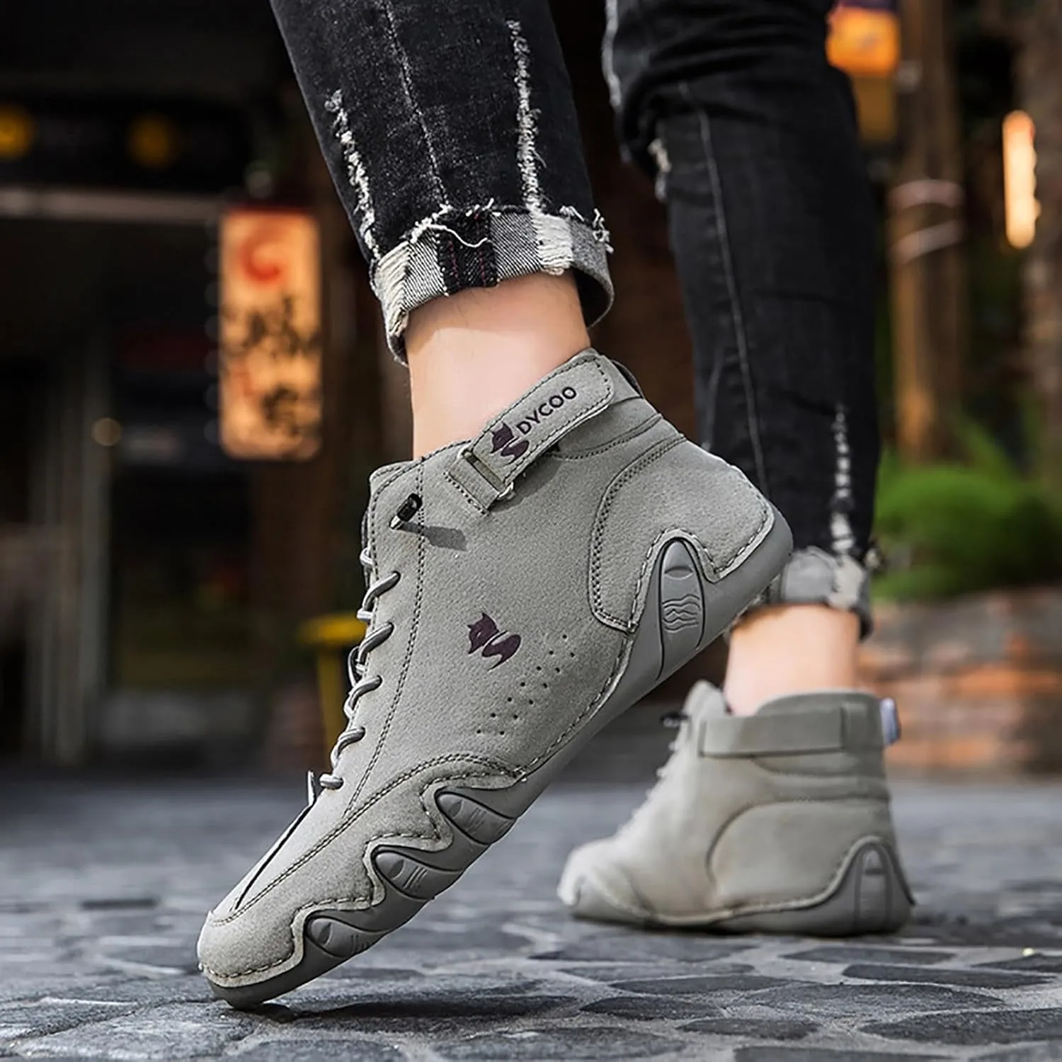 Shoes for Men Golf Comfortable Mountaineering Solid Color Work Men's Sneaker