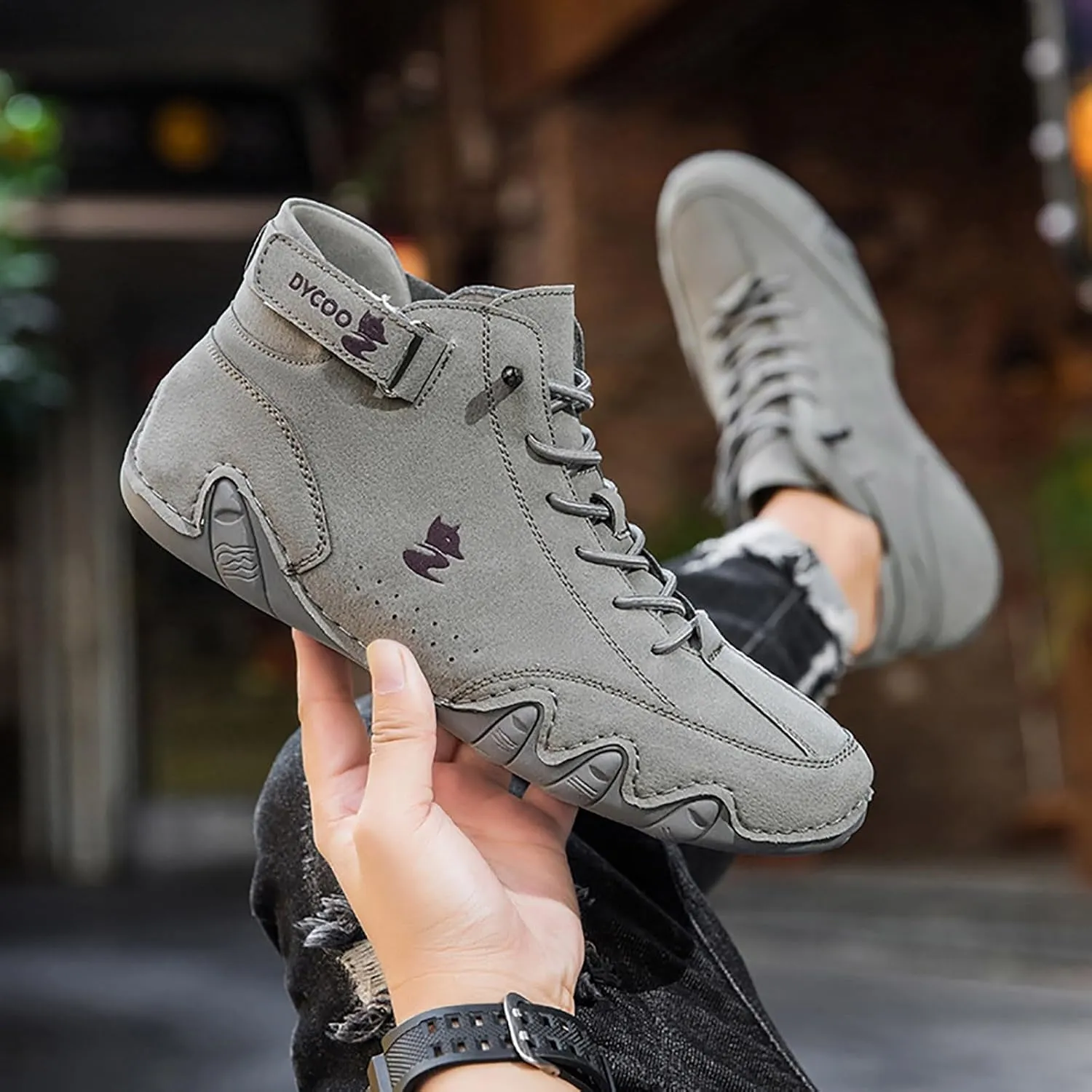Shoes for Men Golf Comfortable Mountaineering Solid Color Work Men's Sneaker