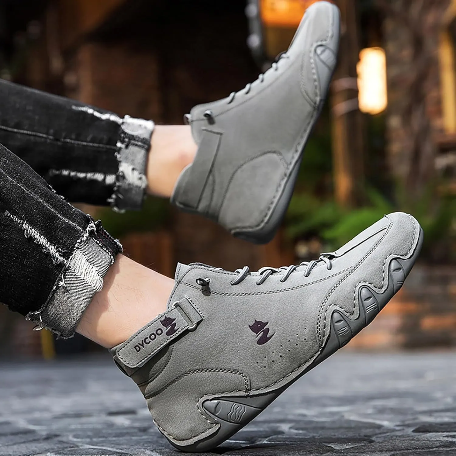 Shoes for Men Golf Comfortable Mountaineering Solid Color Work Men's Sneaker