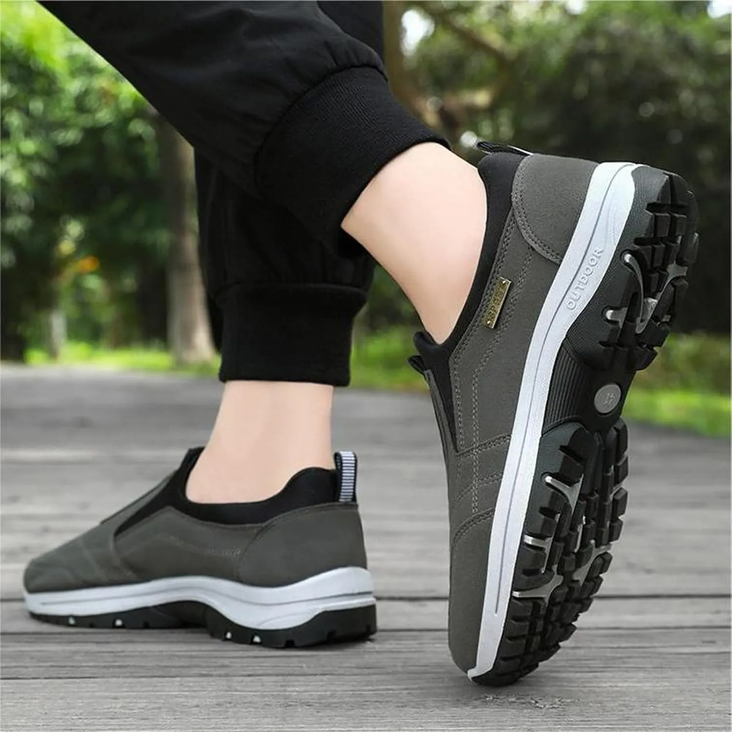 Shoes for Men Golf Hiking Versatile Office Solid Color Work Slip On Loafers