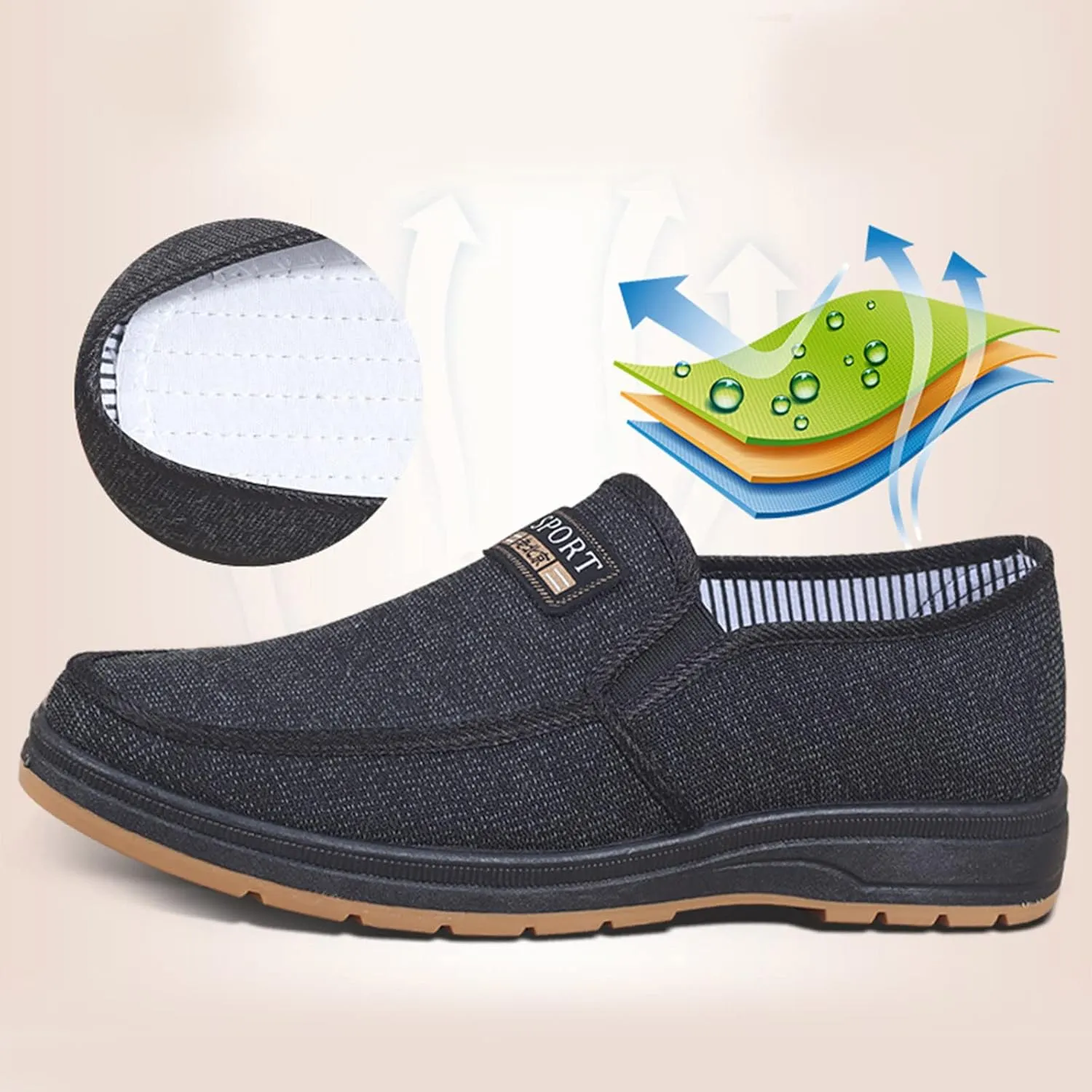 Shoes for Men Soft Cushions Athletic Hiking Mountaineering Summer and Autumn Work Mens Sneaker