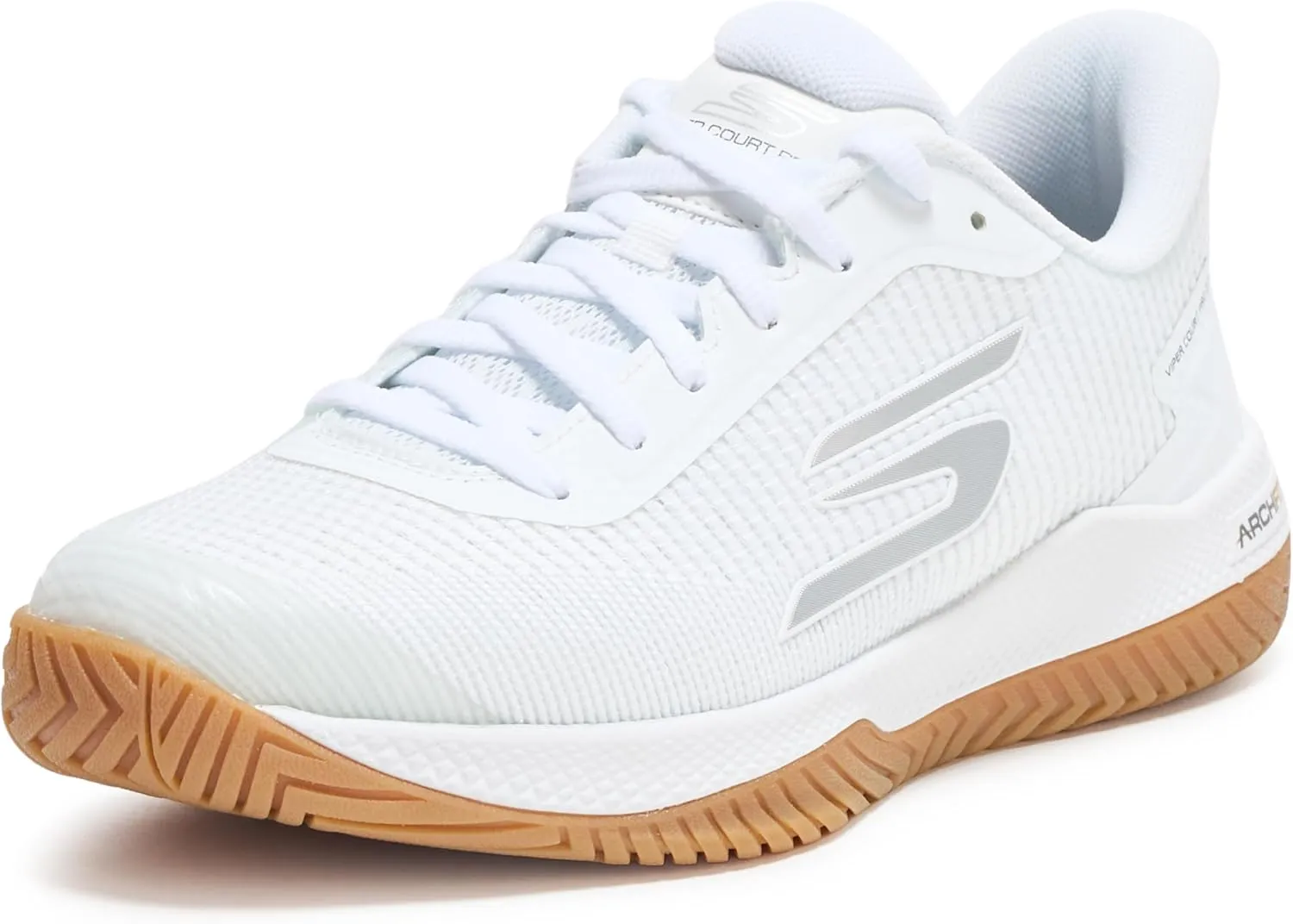 SKECHERS Women's Pickleball Viper Court Pro 2.0 Sneaker, White, 10