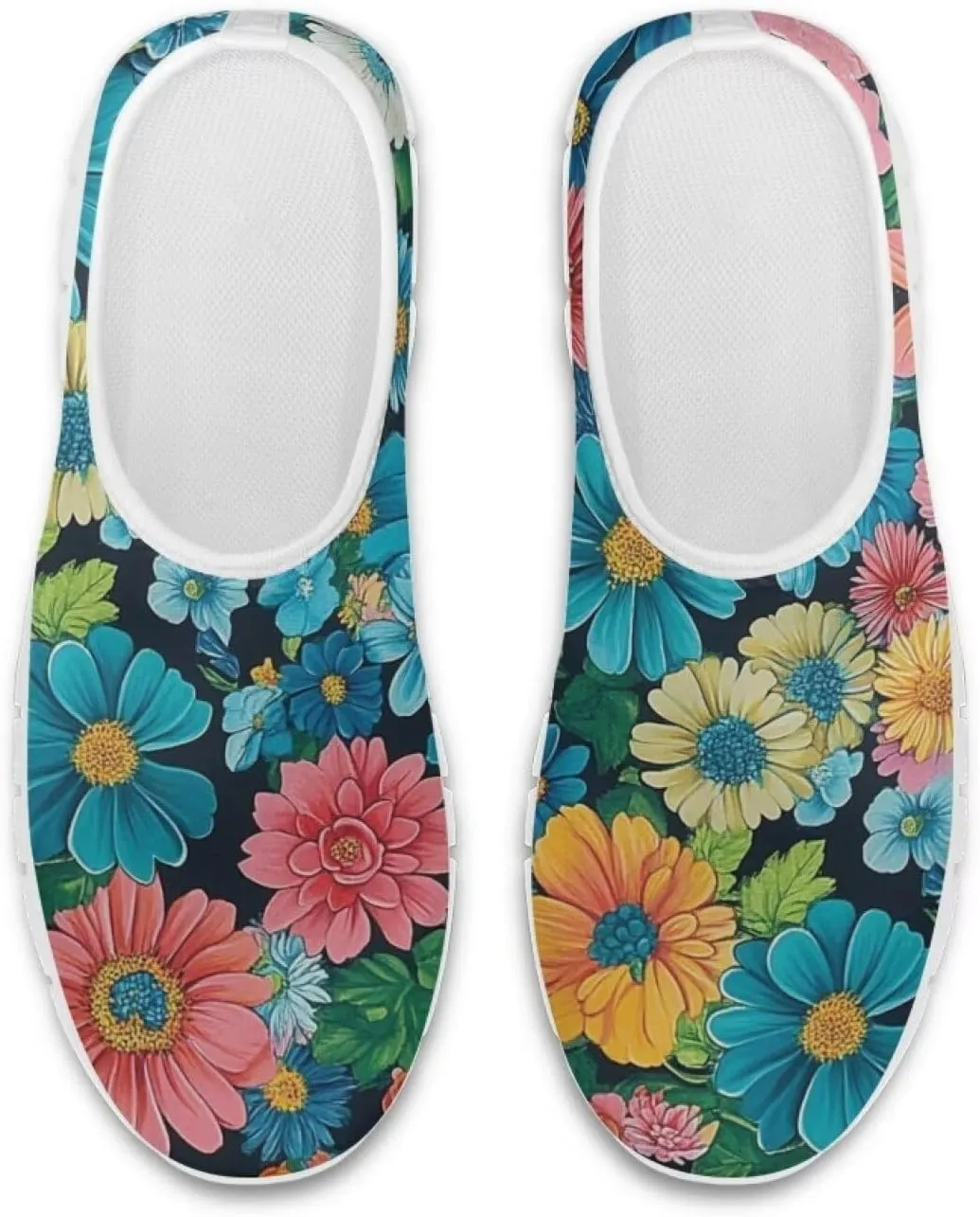 Slip On Walking Shoes for Women Knit Mesh Casual Shoes Non Slip Size 5-10.5