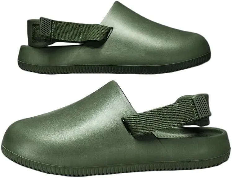Slippers Summer Men'S Thick-Soled Beach Sandals, Clogs, Non-Slip Home Slippers, Bathroom Shoes, Loafers