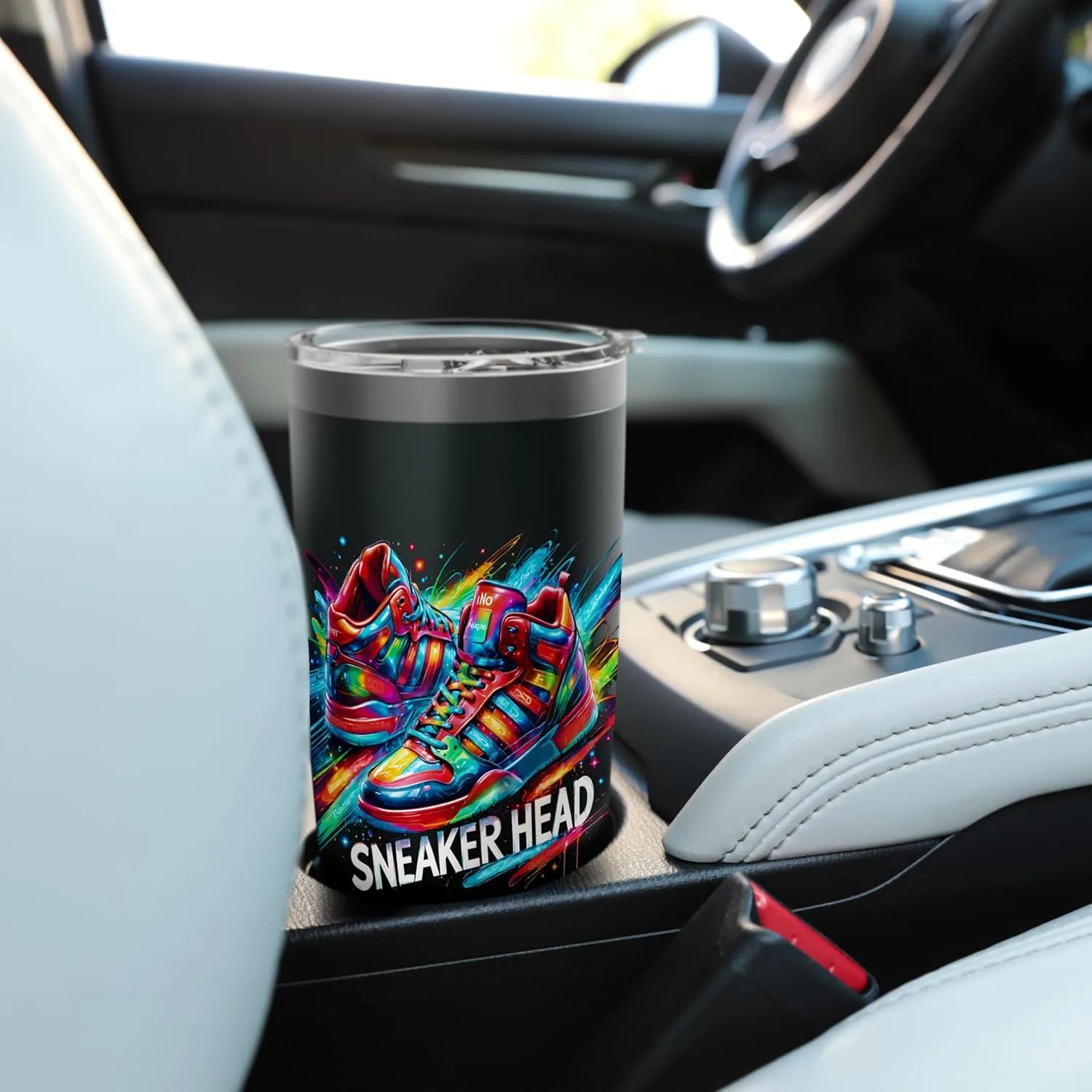 Sneaker Head Urban Streetwear Retro Kicks Enthusiast Stainless Steel Insulated Tumbler