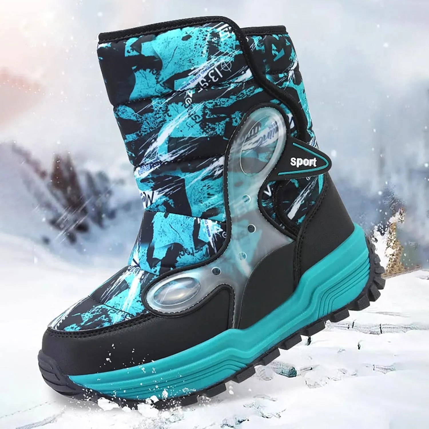 Snow Boots For Toddler Kids Snow Boots Boys Girls Mid Calf Water Proof Warm Faux F𝐮r Lined Insulated Winter Boots