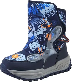 Snow Boots For Toddler Kids Snow Boots Boys Girls Mid Calf Water Proof Warm Faux F𝐮r Lined Insulated Winter Boots