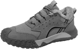 Snow Shoes for Men Lace Up Plush Lined Walking Sneaker Non-Slip Womens Winter Boots