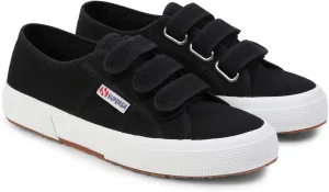 Superga - Unisex 2750 Cot3Strapu Sneakers, Color Black/Fwhite, Size: 11.5 M US Mens