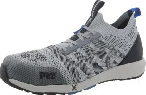 Timberland PRO® Radius Knit Composite Safety Toe Work Shoes – Rubber Outsoles – Moisture Absorbent - Breathable Grey/Blue 8 E - Wide