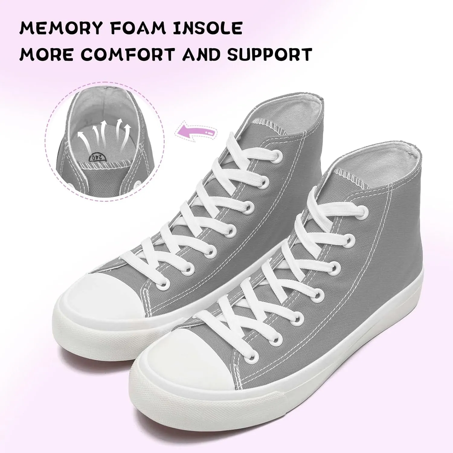 Toddler/Little Sneakers for Girls Boys Kids Fashion High Tops Canvas Shoes Classic Casual Tennis Shoes Colorful Shoes