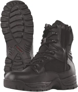 TRU-SPEC 4059054 9" Tactical Assault Side Zipper Boot, Leather and Cordura Nylon, 5-1/2 Regular, Black