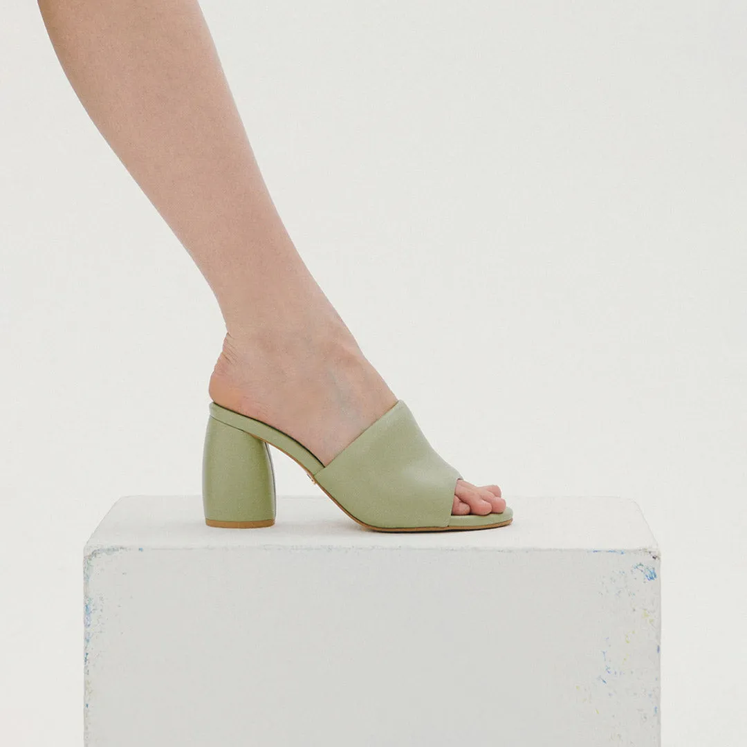 *UK size 1 - POCCIN - mint, 8cm heels (worn in photo shoot - marks on sole)