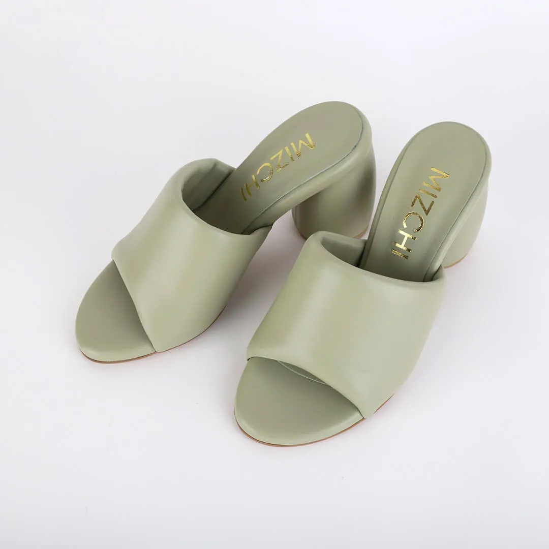 *UK size 1 - POCCIN - mint, 8cm heels (worn in photo shoot - marks on sole)