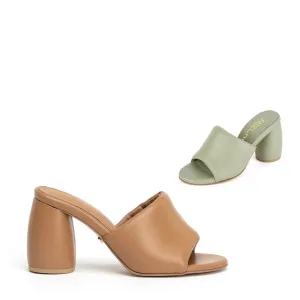 *UK size 1 - POCCIN - mint, 8cm heels (worn in photo shoot - marks on sole)