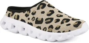 Urban Sport Carla Mules/Clogs for Women | Comfortable Slip On Shoes | Women’s Platform Mules & Clogs | Leopard