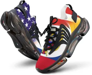 U.S. Colombian Flag Men's Tennis Shoes Fashion Athletic Sneakers for Sport Walking Running Workout