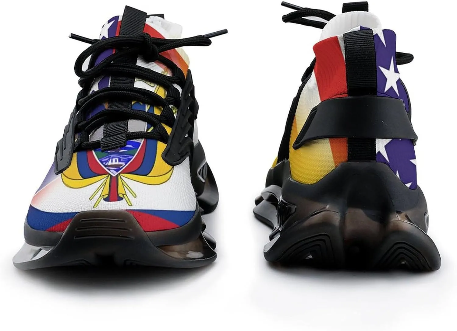 U.S. Colombian Flag Men's Tennis Shoes Fashion Athletic Sneakers for Sport Walking Running Workout