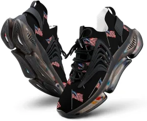 U.S. Flag Men's Tennis Shoes Fashion Athletic Sneakers for Sport Walking Running Workout