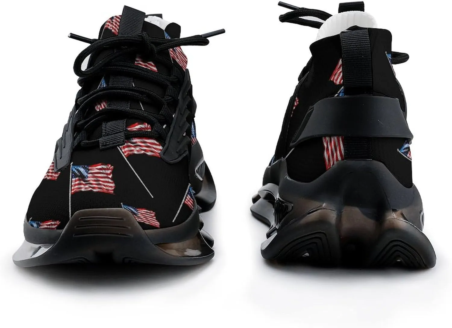 U.S. Flag Men's Tennis Shoes Fashion Athletic Sneakers for Sport Walking Running Workout