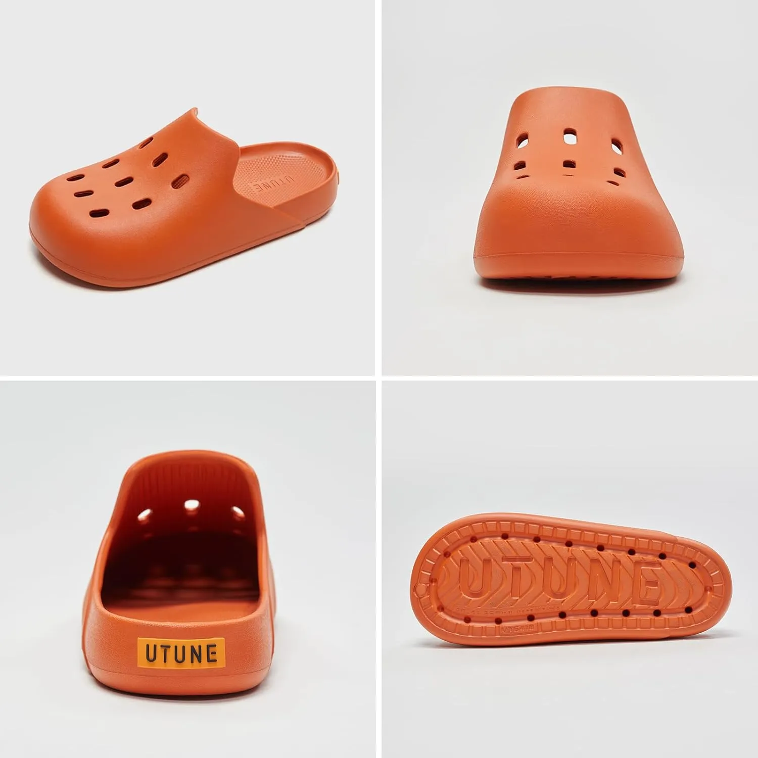 utune Mens and Womens Mules Classic Lined Clog Slippers