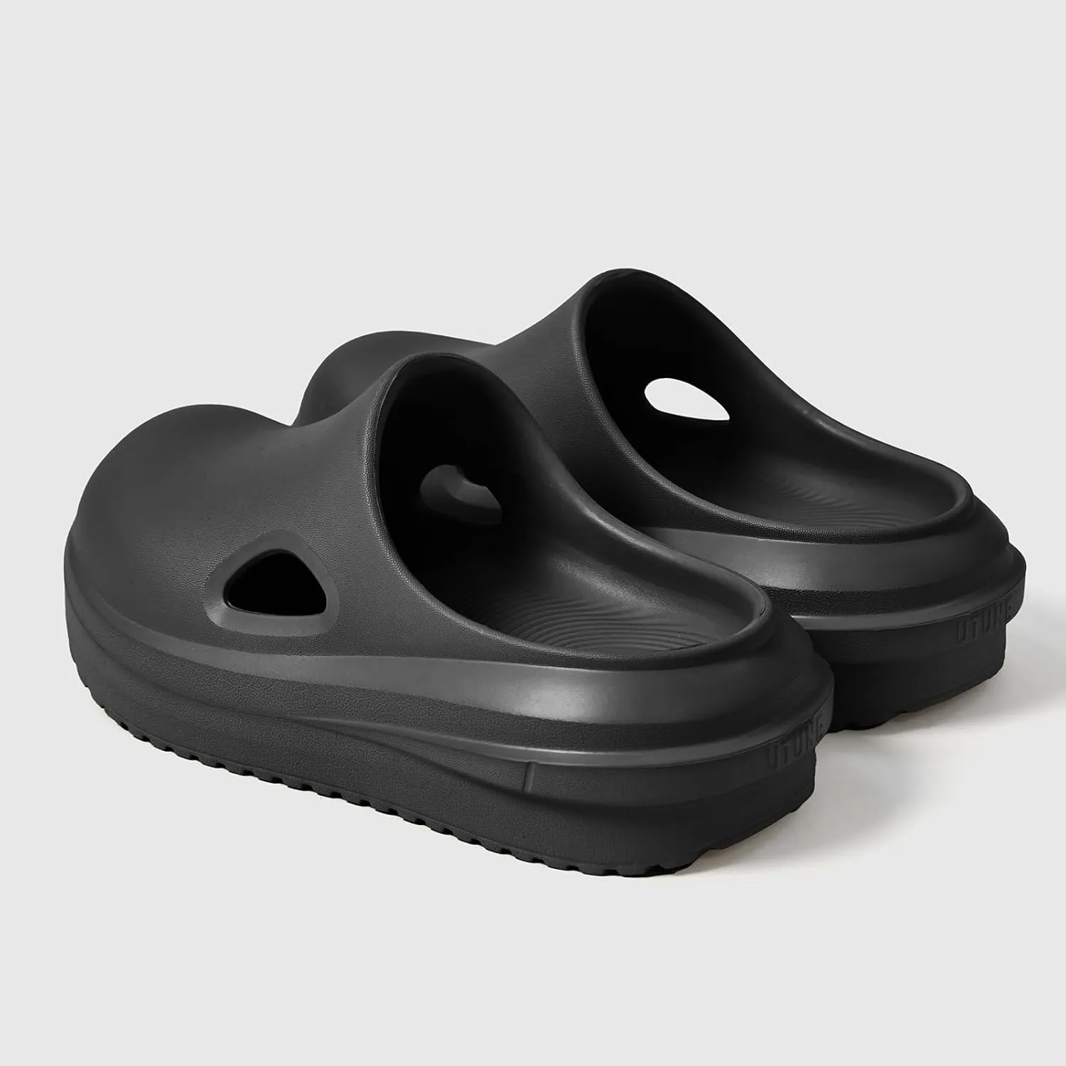 utune Women's EVA Platform Mules Clogs Non-Slip Lightweight Waterproof Mules for Nurses Home and Outdoor Use