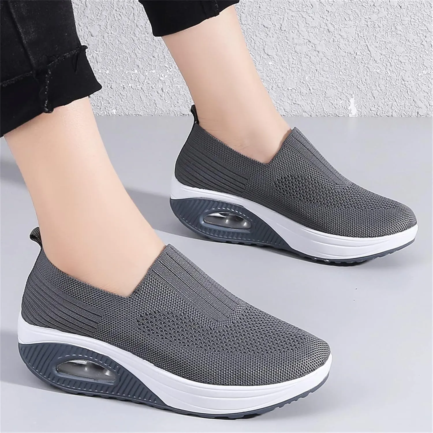 Veroders Women's Working Nurse Shoes Platform Walking Sneakers Wedges Orthotic