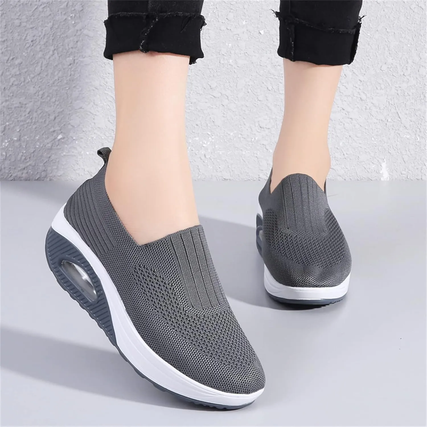 Veroders Women's Working Nurse Shoes Platform Walking Sneakers Wedges Orthotic