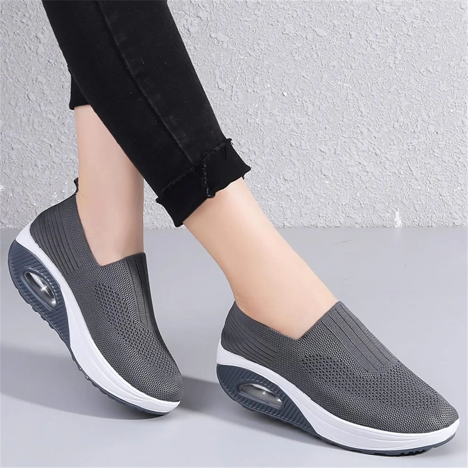 Veroders Women's Working Nurse Shoes Platform Walking Sneakers Wedges Orthotic