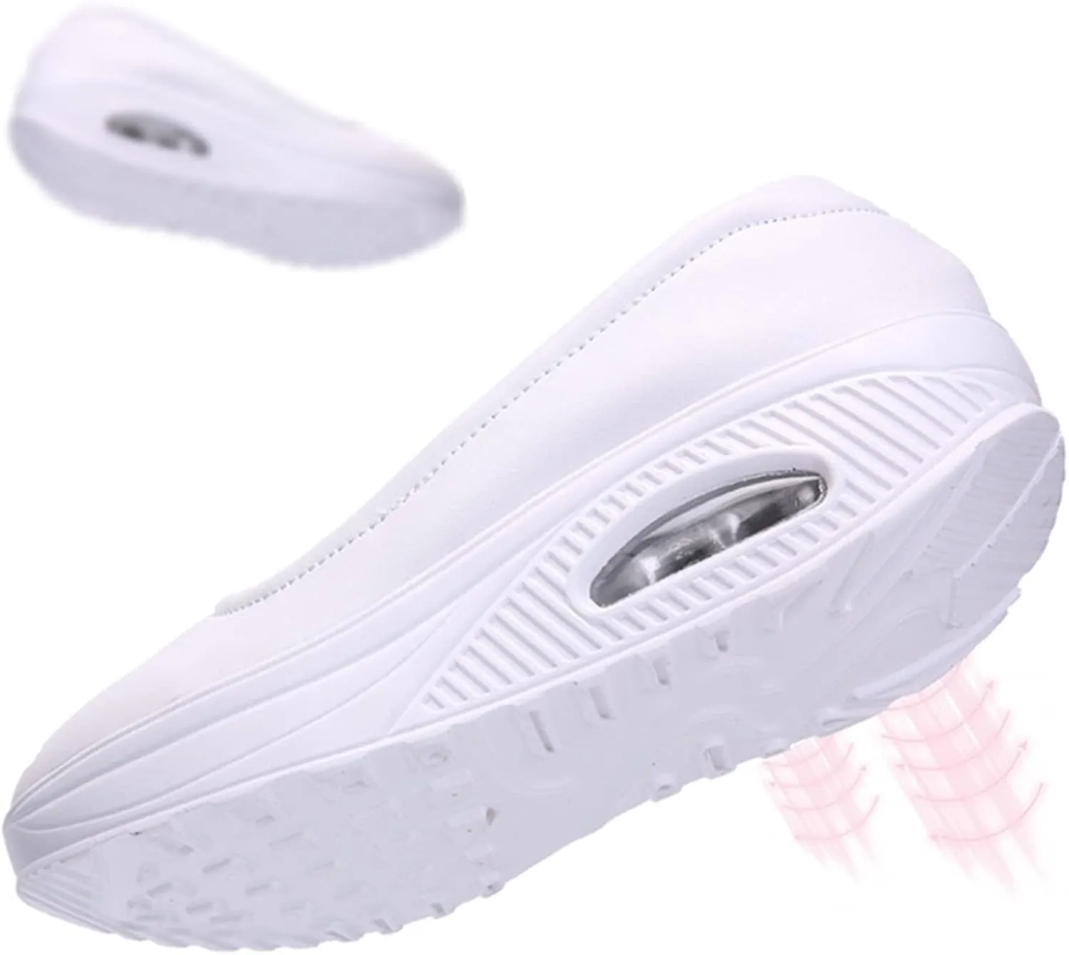 Veroders Women's Working Nurse Shoes Platform Walking Sneakers Wedges Orthotic