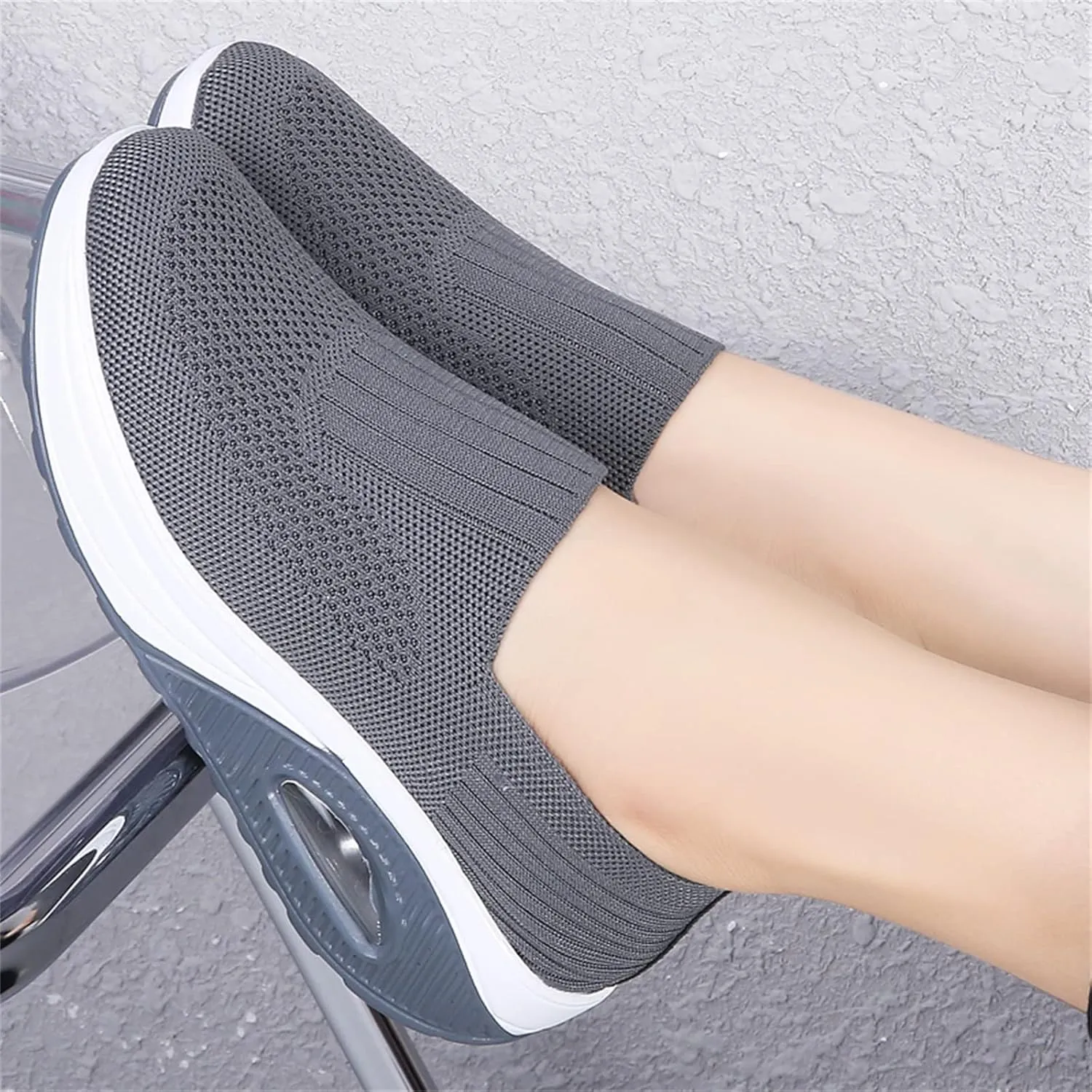 Veroders Women's Working Nurse Shoes Platform Walking Sneakers Wedges Orthotic