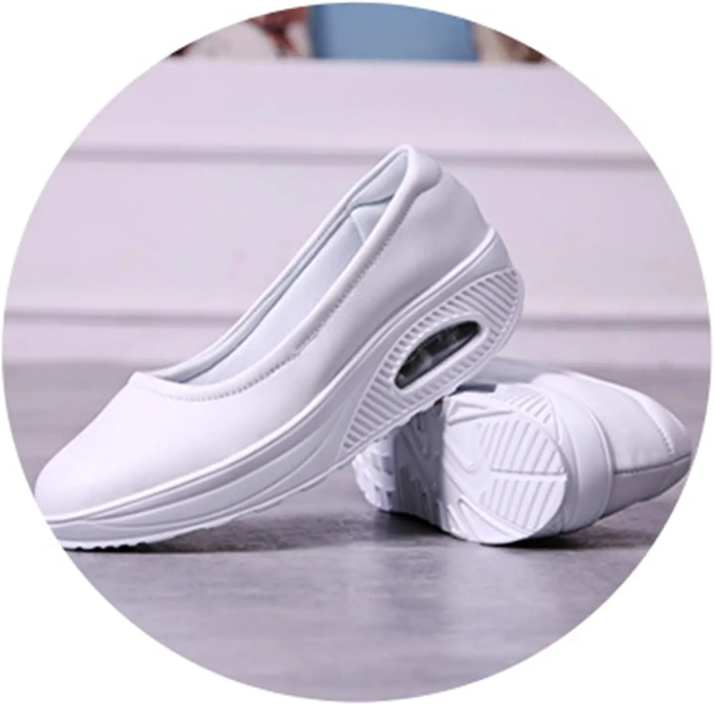 Veroders Women's Working Nurse Shoes Platform Walking Sneakers Wedges Orthotic