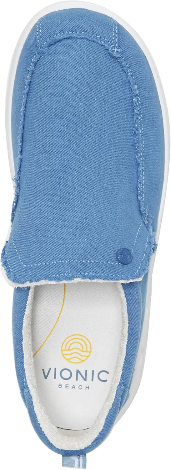 Vionic Beach Seaview Casual Men’s Slip On Sneakers-Sustainable Shoes That Include Three-Zone Comfort with Orthotic Insole Arch Support, Machine Wash Safe- Sizes 7-13