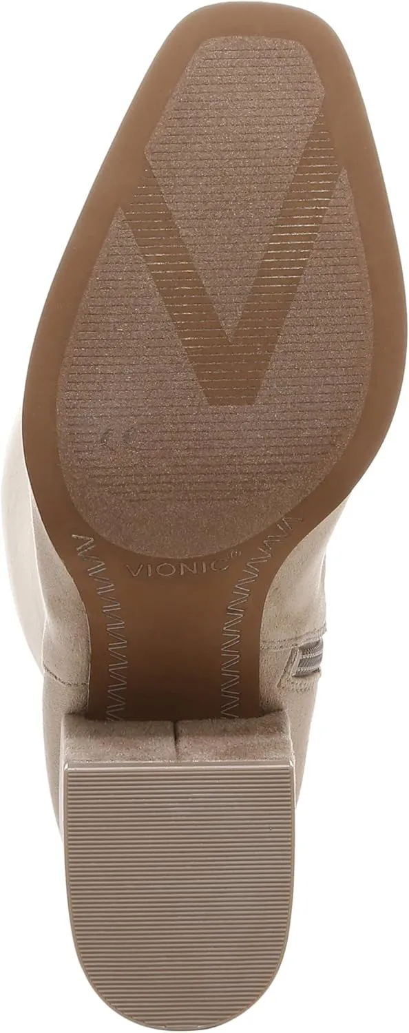 Vionic Vienna Inessa Women's Tall Boot Supportive Walking Shoes for Heel Pain, Plantar Fasciitis with Orthotic Insole Arch Support Medium Fit
