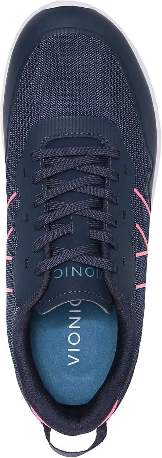 Vionic Women's Agile Audie Walking Sneakers-Supportive Lace-Up Sneakers That Include Three-Zone Comfort with Orthotic Insole Arch Support, Medium and Wide Fit, Sizes 5-12