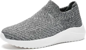 Walking Shoes Womens Slip on Sneakers with Memory Foam Casual Comfortable Non Slip Work Shoes Arch Support Loafers