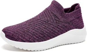 Walking Shoes Womens Slip on Sneakers with Memory Foam Casual Comfortable Non Slip Work Shoes Arch Support Loafers