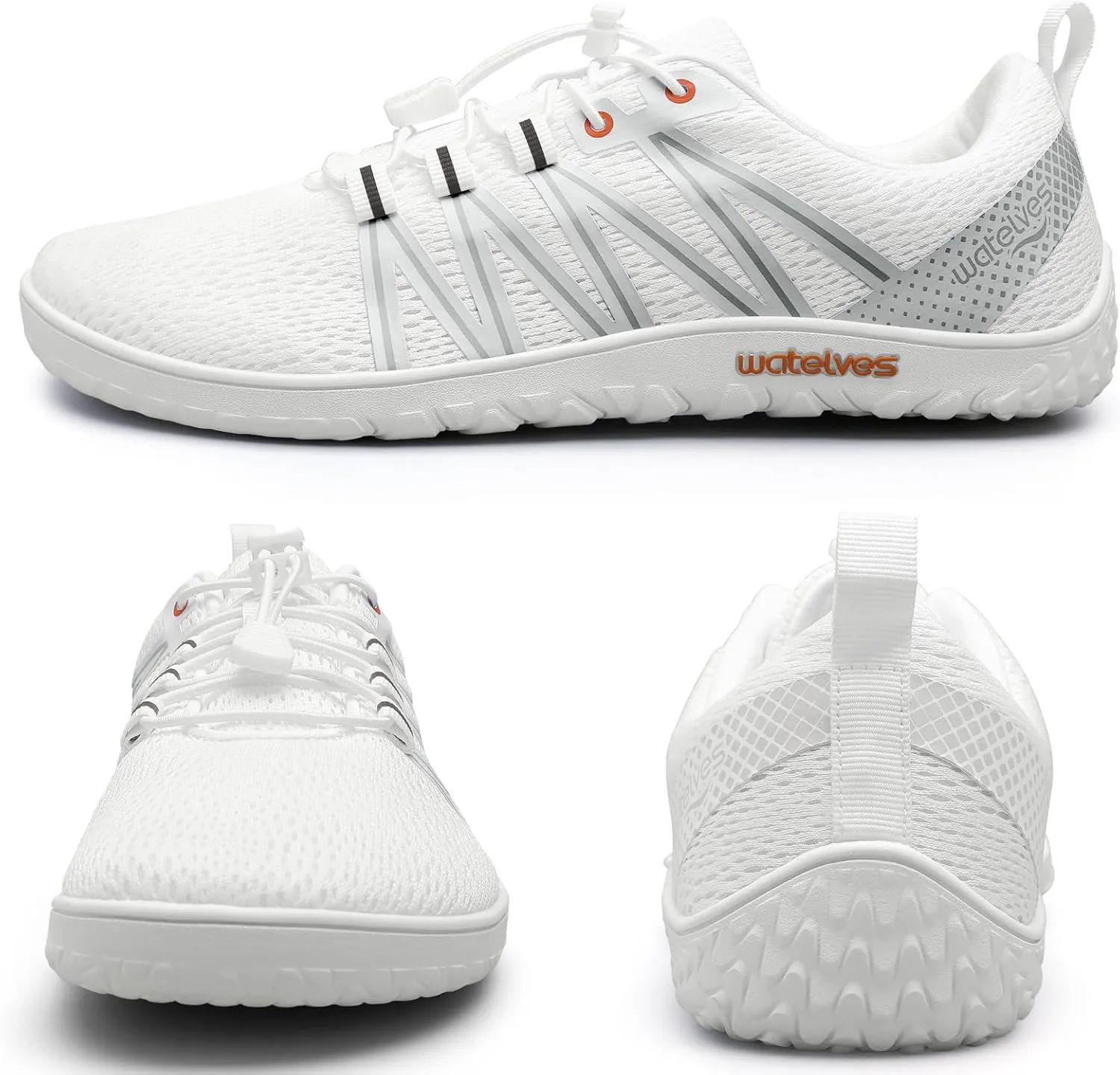 WateLves Barefoot Shoes Mens Womens Minimalist Wide Toe Box Zero Drop Trail Running Shoes Walking Cross Training Hiking