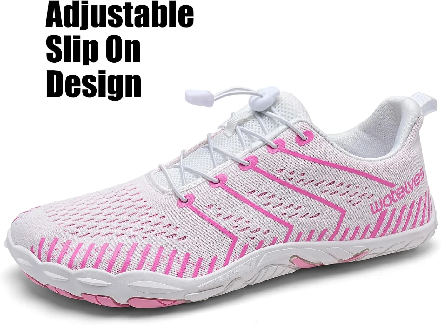WateLves Barefoot Shoes Women Men Anti Slip Water Shoes Wide Toe Breathable Walking Shoes Minimalist Zero Drop Sneakers for Beach Travel Hiking