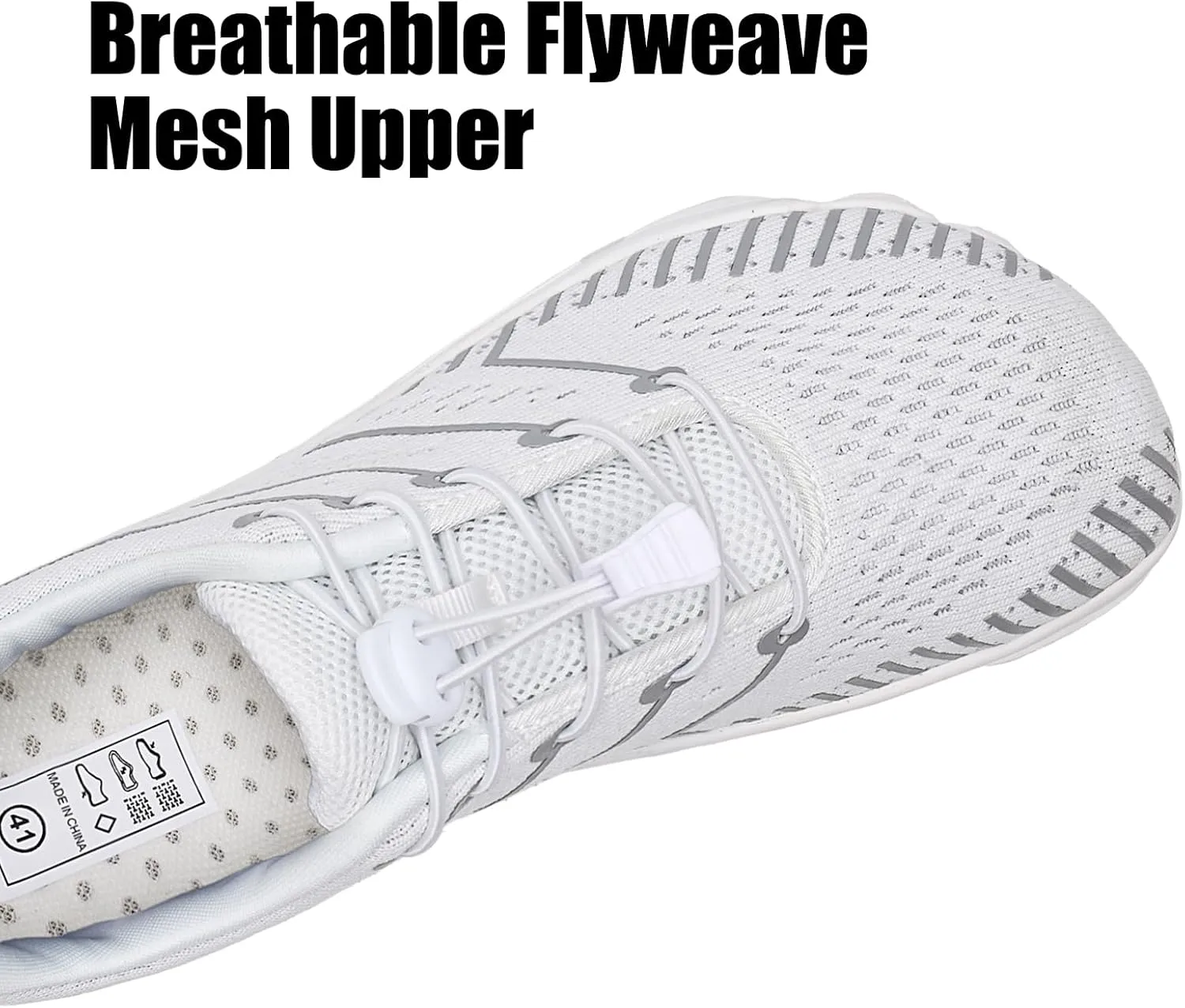 WateLves Barefoot Shoes Women Men Anti Slip Water Shoes Wide Toe Breathable Walking Shoes Minimalist Zero Drop Sneakers for Beach Travel Hiking