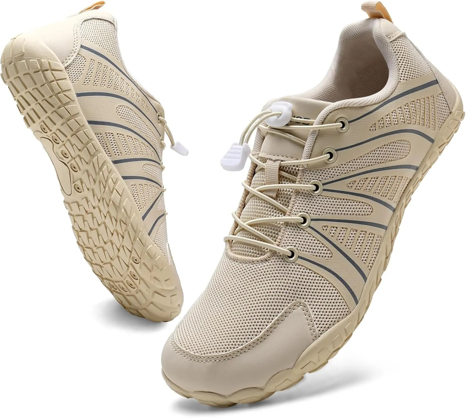 WateLves Barefoot Shoes Women Men Breathable Water Wide Toe Beach Walking Shoes Slip On Minimalist Travel Hiking Sneakers