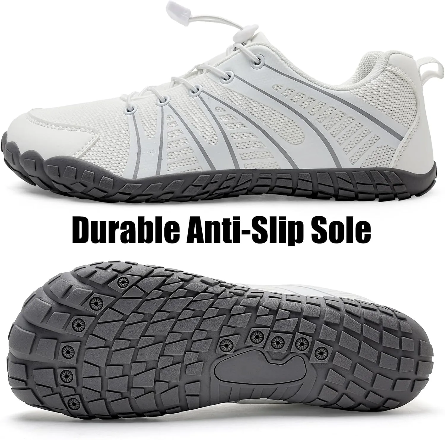 WateLves Barefoot Shoes Women Men Breathable Water Wide Toe Beach Walking Shoes Slip On Minimalist Travel Hiking Sneakers