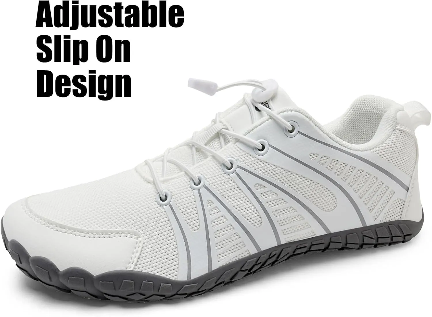 WateLves Barefoot Shoes Women Men Breathable Water Wide Toe Beach Walking Shoes Slip On Minimalist Travel Hiking Sneakers