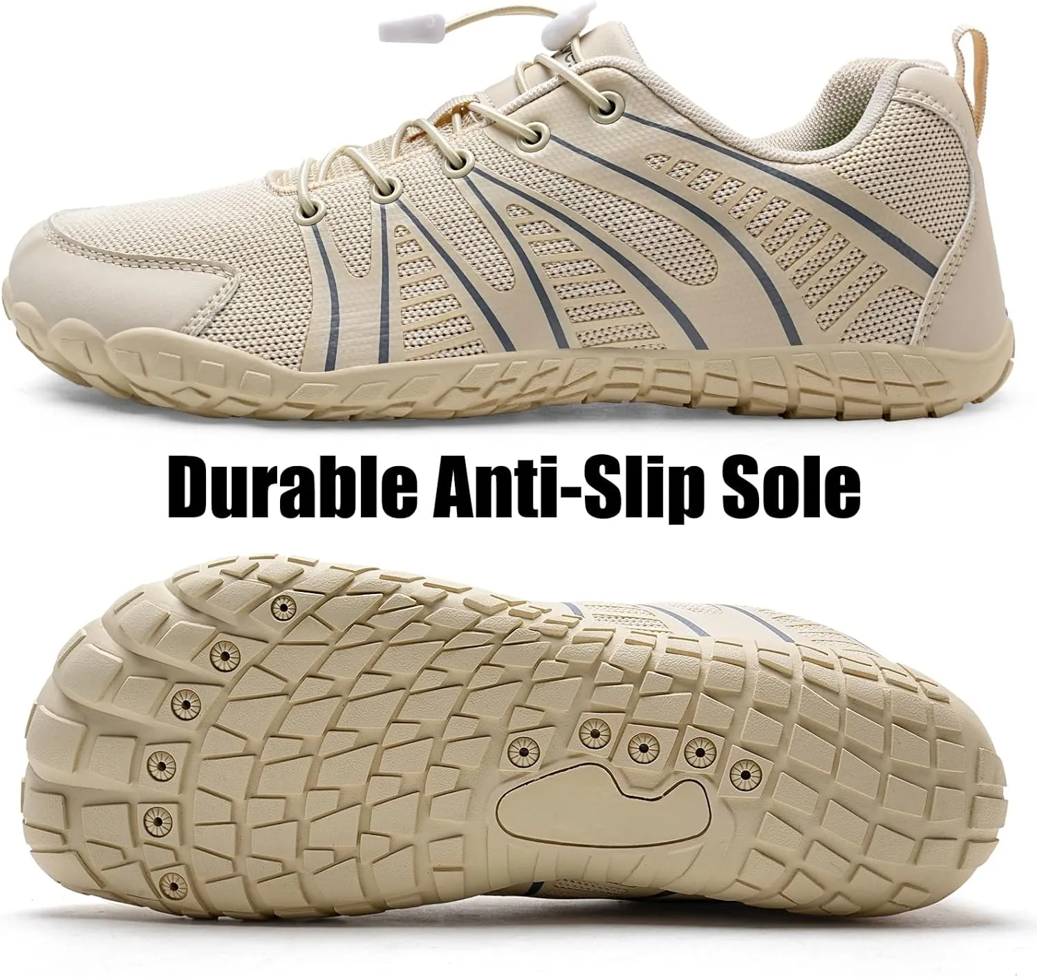 WateLves Barefoot Shoes Women Men Breathable Water Wide Toe Beach Walking Shoes Slip On Minimalist Travel Hiking Sneakers