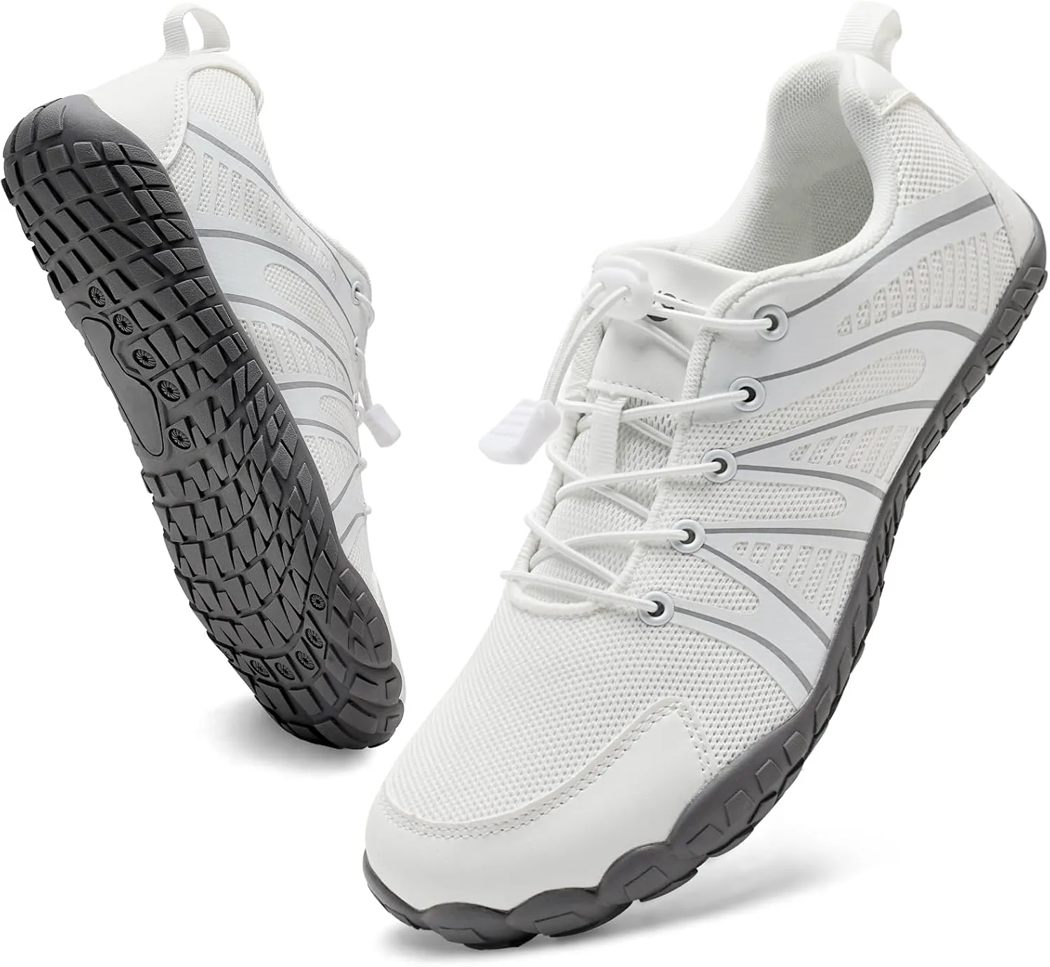 WateLves Barefoot Shoes Women Men Breathable Water Wide Toe Beach Walking Shoes Slip On Minimalist Travel Hiking Sneakers