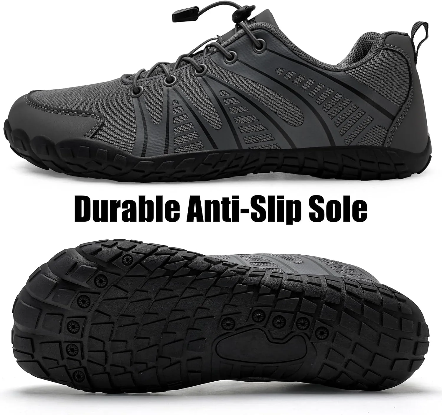 WateLves Barefoot Water Shoes Women Men Breathable Wide Width Toe Box Beach Walking Shoes Comfortable Slip On Minimalist Sneakers for Travel Hiking